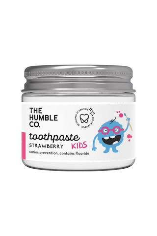 The Humble Co. Kids Strawberry Cam Kavanozda Çilek Özlü Diş Macunu 50 ML