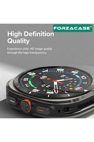 Forzacase Samsung Galaxy Uyumlu Watch 7 Ultra 47mm İle Temperli Kırılmaz Cam Ekran Koruyucu Fc861