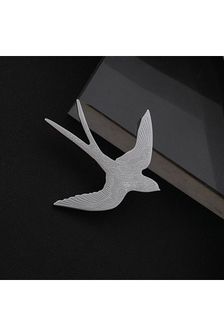 Kadınlar Yutuk Şekl Broş Pin Gelin Buket Broş Pin Giyim Aksesuarları Düğün Buket Hediyesi Silver