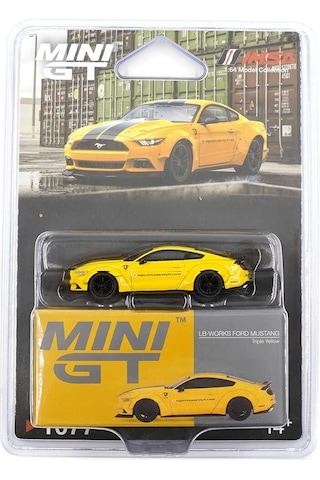 Mini Gt 1077 1/64 Lb-works Ford Mustang Triple Yellow - Blister Paket