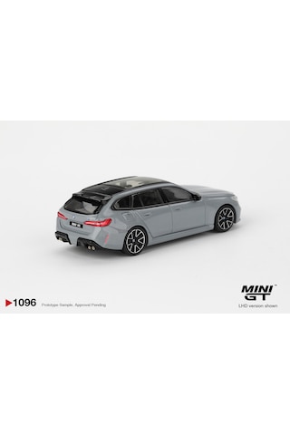 1:64 Ölçek Mini Gt Bmw M5 Touring Brooklyn Grey Metallic Diecast Metal Minyatür Model Araba 5cm