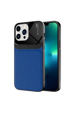 Apple Uyumlu iPhone 13 Pro Max Kılıf Zore Emiks Kapak Lacivert