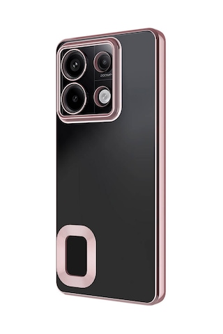 Xiaomi Redmi Note 13 Pro 5g Kılıf Kamera Korumalı Logo Gösteren Zore Omega Kapak Gümüş