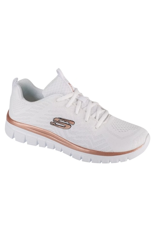 Skechers Graceful - Get Connected 12615-wtrg Kadın Spor Ayakkabı Beyaz Beyaz