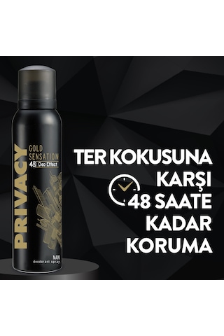Privacy Man Gold Sensation Erkek Deodorant 6 x 150 ML
