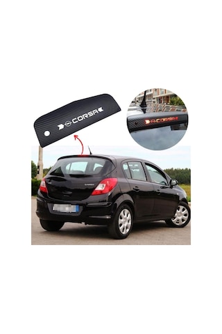 Opel Corsa D Karbon Arka Fren Stop Lambası Sticker