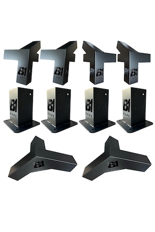 Ahşap Pergola-kamelya Çatılı Set Ahşaplar Hariç Siyah