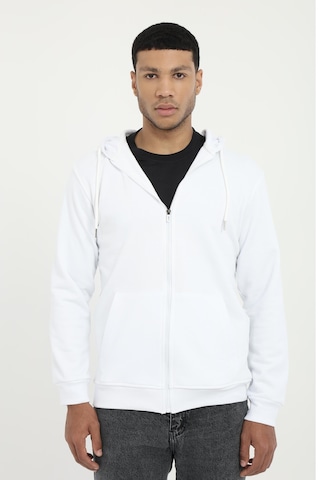 Dufy Erkek Regular Fit Kapüşonlu Beyaz Sweatshirt-19447