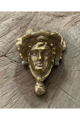 Figürlü Çelik Kapı Tak Tak Gold Sarı Döküm Pirinç Kapı Tokmagı