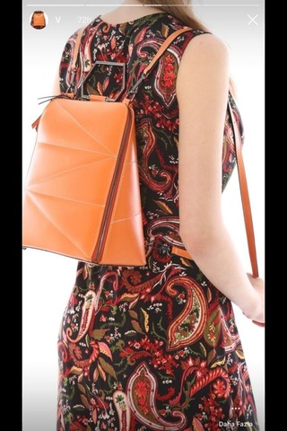 Sentt Deri Dilimli Üçgen Büyük Boy Çanta-Bordo