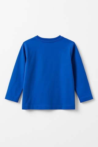 Erkek Çocuk %100 Pamuk Baskılı Uzun Kollu Tişört - Saks 3-4 Yaş 8-9 Yaş Saks