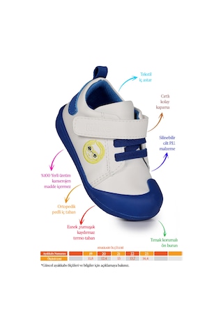 Smile Cırtlı Kız Bebek İlk Adım Ortopedik Günlük Ayakkabı Pembe