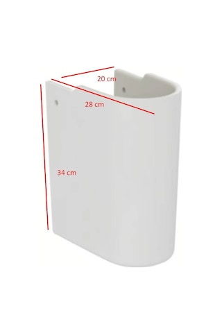 Ideal Standard - Consept Lavabo Yarım Ayak Beyaz -2839-