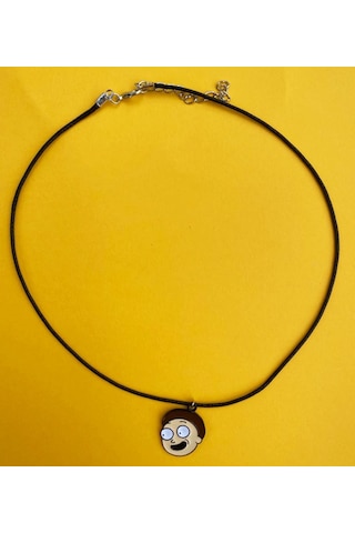 Rick Kolye Unisex İpli Kolye Pytkkoly311 Siyah