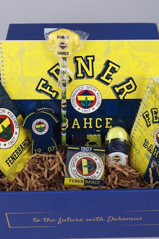 Dekomus İle Özel Kutulu Yeni Sezon Lisanslı Fenerbahçe Full Kırtasiye Seti