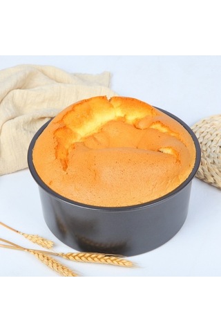 Bloomnest Yuvarlak Yapışmaz 6 İnç Çıkarılabilir Tabanlı Şifon Kek Kalıbı, Pişirme Kabı Siyah