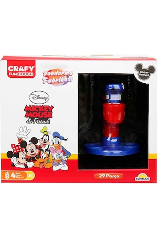 Mickey Mouse Dondurma Fabrikası Oyun Hamuru Seti 200 G 29 Parça Çok Renkli