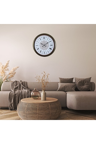 Bronze Mandala 52 X 52 Cm Duvar Saati Renkli