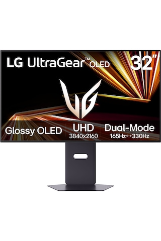 Lg Ultragear Gx8 32gx850a-b 32" 0,03 Ms Gtg Uhd 165hz - Fhd 330hz Hdmı-display Dual-mode Oled 4k Uhd 3840 X 2160 Pivot Oyuncu Monitörü