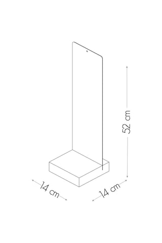 52 X 14 Cm Manyetik Metal Plaka