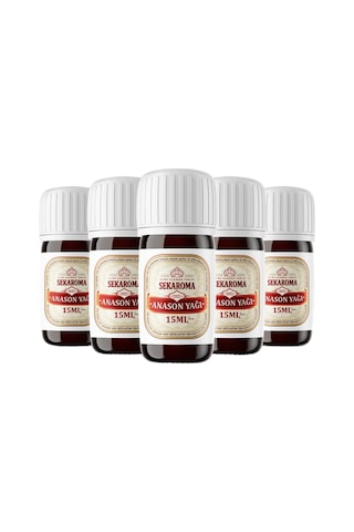 Sek Aroma Kristalize Saf Anason Yağı 5 x 15 ML