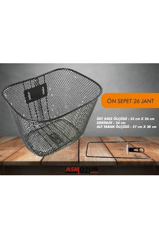Ön Sepet Kalın Telli - Bisiklet (24 Ve 26 Jant Bisiklet Uyumlu)