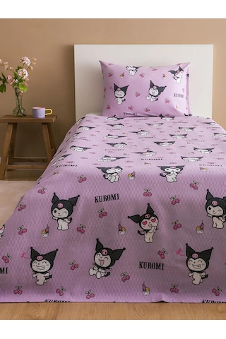 Lcw Home Karişik Kuromi Baskılı Çocuk Pike Seti Lila