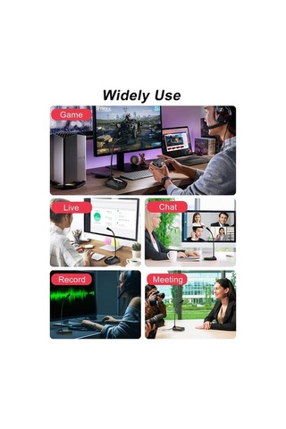 Profesyonel Usb Masa Mikrofonu - 360 Derece Yönlendirme, Rgb Led Aydınlatmalı, Oyun Ve Kayıt İçin