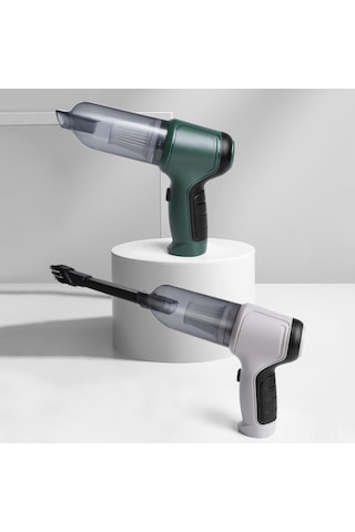 Ranyeek Hl-107 Asker Yeşili 9000pa Süper Güçlü Kablosuz Şarjlı Araç Süpürgesi: Üçlü İşlevli Tüp, Süpürge, Fırlatıcı El Tutan, Taşınabilir, Ev Ve Araç İçin