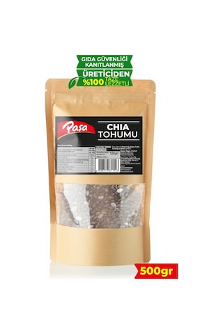 Chia Tohumu 500 Gr Yüksek Lifli Ve Omega-3 Kaynağı