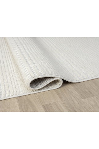 Mariesse Home Step Serisi Naturel Bukleli Yumuşak Dokulu Iskandinav Dokuma Halı Krem