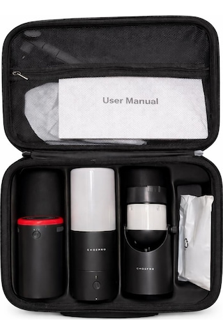 Ghospro Yaşam Kiti Tripdlu Vantilator Fener Powerbank Sinek Kovucu Siyah
