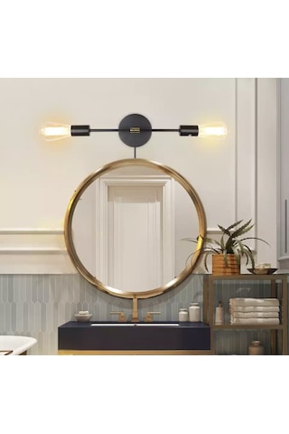 Burenze Modern Aplik Cotto Mat Siyah Aplik Şık Görsel E27 Duylu