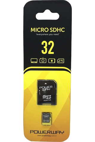 Powerway PWR-32 32 GB Micro Sd Hafıza Kartı (Class 10)