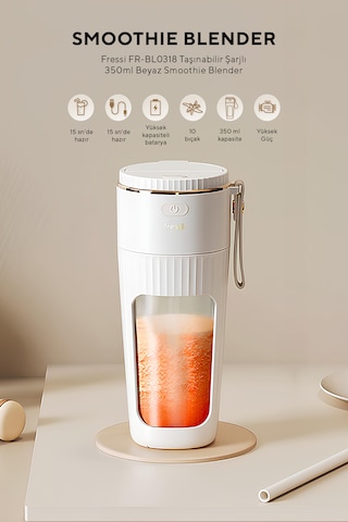 Fressi FR-BL0318  Taşınabilir Şarjlı Kişisel Smoothie Blender