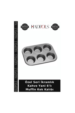 Özel Seri İkramlık Kahve Yani 6'lı Muffin Kek Kalıbı Diğer