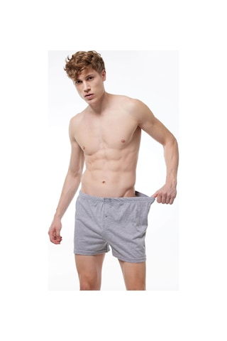 Malabadi 024 Erkek Geniş Kalıp Boxer-Gri