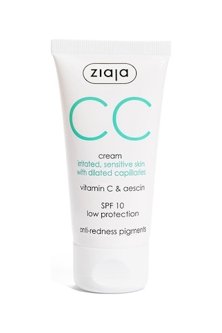 Ziaja Tahriş Olmuş Hassas Ciltler İçin CC Krem SPF10 Doğal Bej 50 ML