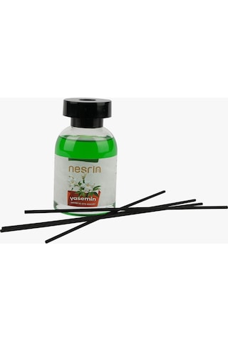 Nesrin 120 Ml Çubuklu Oda Kokusu Yasemin Bambu Koku, Kalıcı Ortam Kokusu Ve Dekoratif Cam Şişe - 8690352728213ya