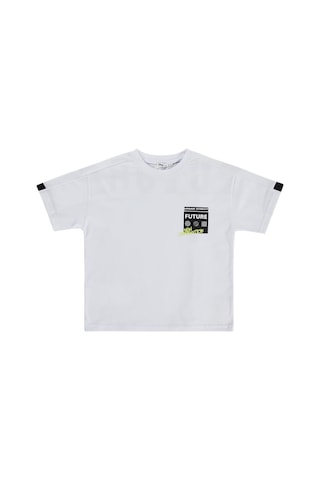 Civil Boys Future Baskılı 10-13 Yaş Tişört - Beyaz