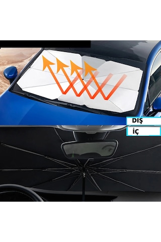 Periboia Katlanabilir Araç Ön Camı Güneş Koruyucu Gölge Şemsiye A