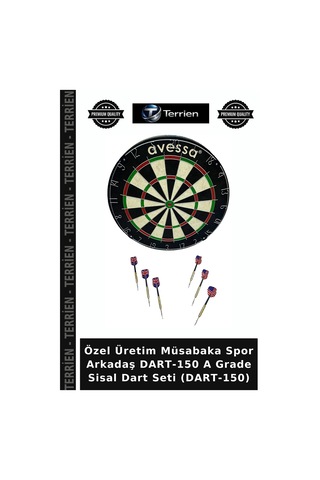 Özel Üretim Müsabaka Spor Arkadaş Dart-150 A Grade Sisal Dart Seti Dart-150