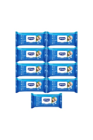 Canped Hasta Vücut Perine Temizleme Islak Mendil 48yaprak Xl 9lu 9'lu Set