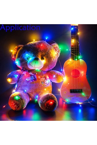 Rgb 5 Metre Süsleme Ledi Pilli Led Işık Dekoratif Renkli Led RGB