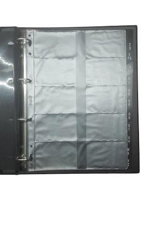 Önder Mekanizmalı İndeksli Kartvizitlik Geniş Lacivert