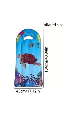 Honeybeeshop Yaz İçin Şişme Çok Renkli Dalga Tahtası Deniz Kaplumbağası 1pc Kalın Pvc Tutma Kolu Su Malzemeleri
