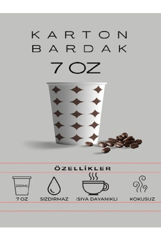 Karton Bardak 3000 Adet 7 Oz Mse Ticaret 7oz-3000li-karton Bardak 3000 Adet