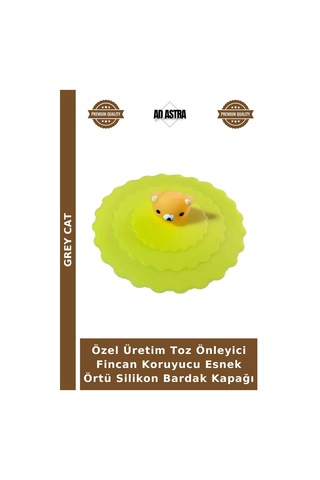 Özel Üretim Toz Önleyici Fincan Koruyucu Esnek Örtü Silikon Bardak Kapağı Çok Renkli