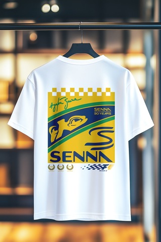 Book Orbook Senna Brazıl Edıtıon %100 Pamuk Sırt Baskılı Heavy Cotton Premıum Kalite T-shırt Y352 Beyaz