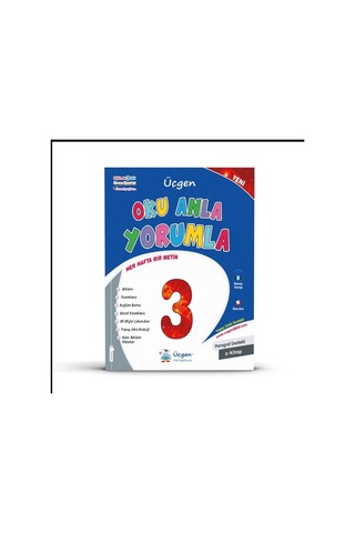 3.sınıf - Üçgen Süper Üçlü Tüm Dersler + Oku Anla + Problemler+hediye Fen Bilgisi
